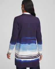 Chico's / Stripe Ombre Duster Cardigan
