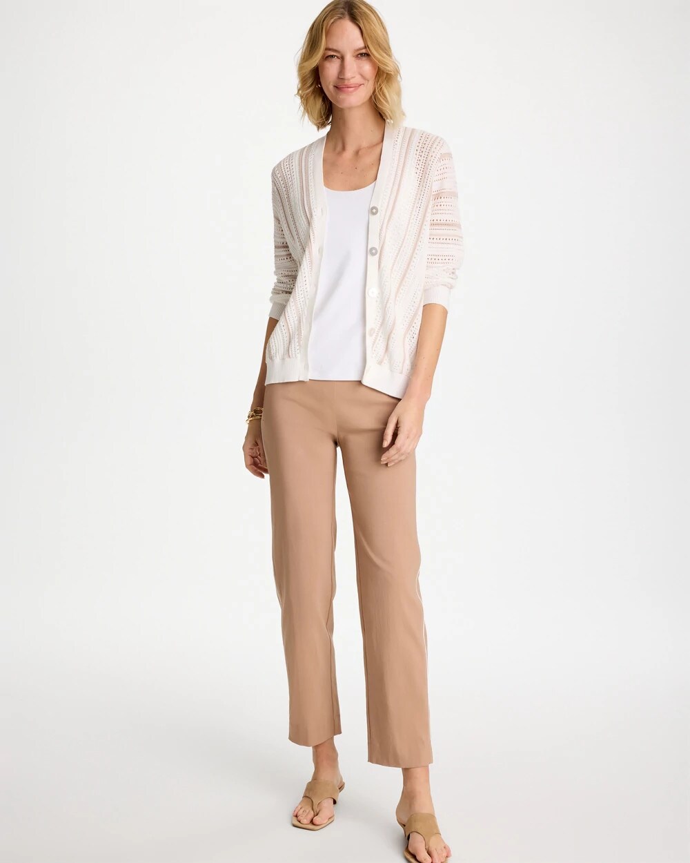 Chico's For Sale - Striped Stitchy Cardigan