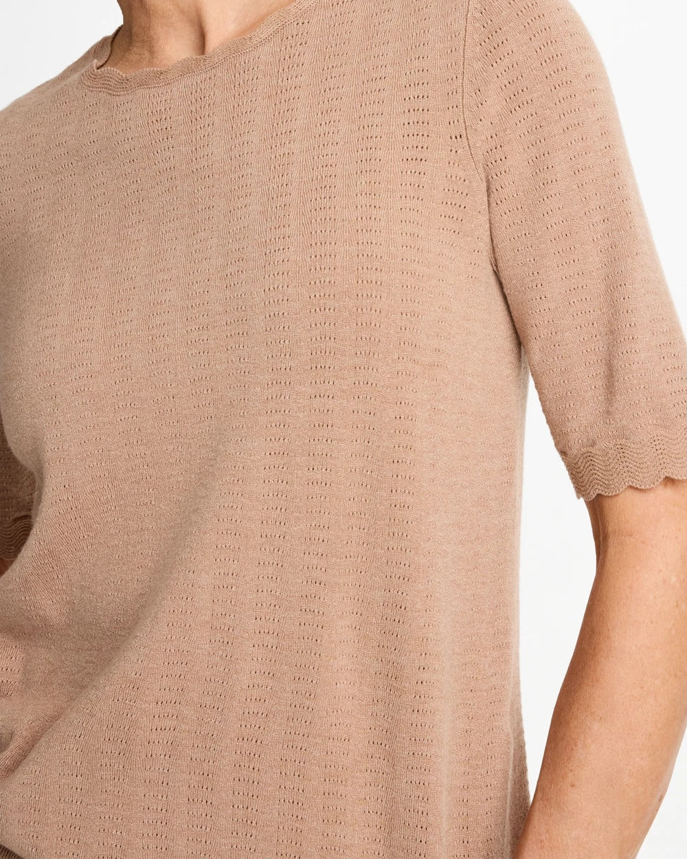 Chico's Online - Ella Crewneck Pointelle Pullover Sweater