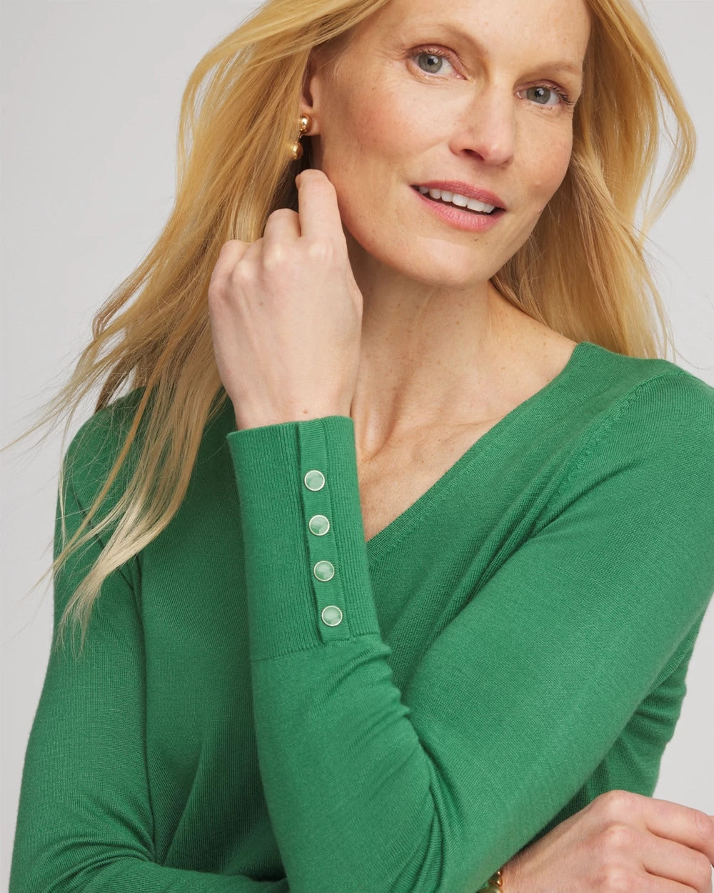 Chico's US - Ella V-Neck Pullover Sweater