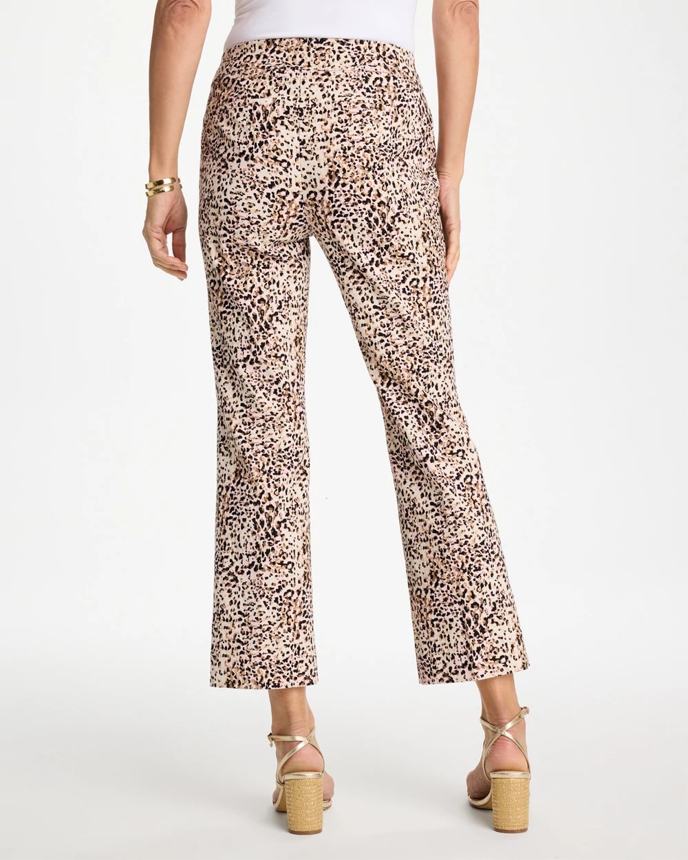 Chico's On Sale - Brigitte™ Animal Print Crop Flare Pants