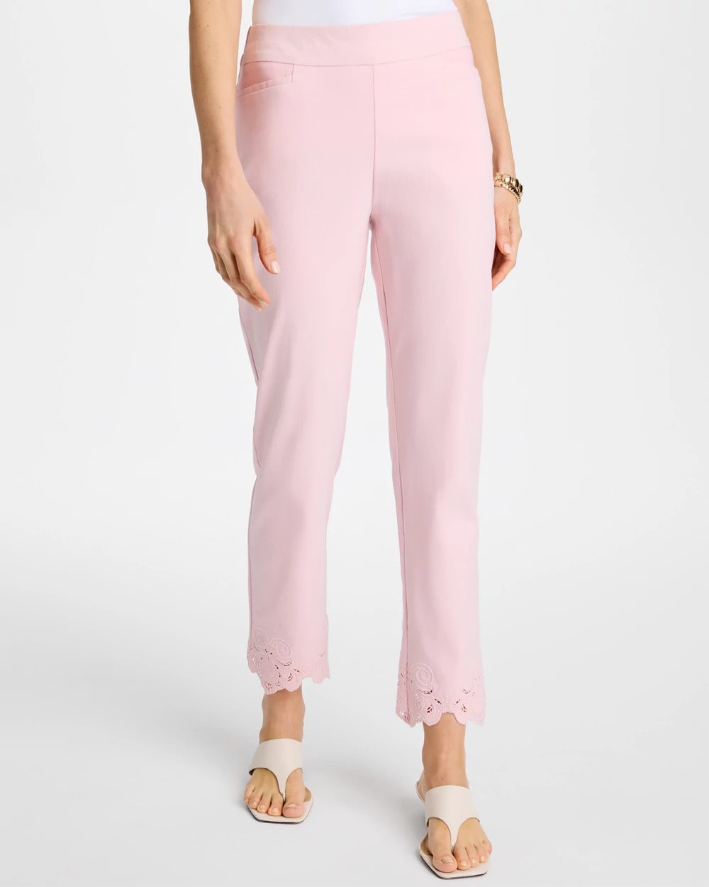 Chico's US - Embroidered Brigitte™ Slim Crop Pant