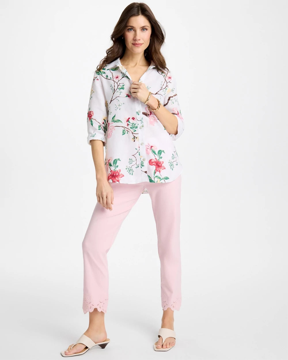 Chico's US - Embroidered Brigitte™ Slim Crop Pant