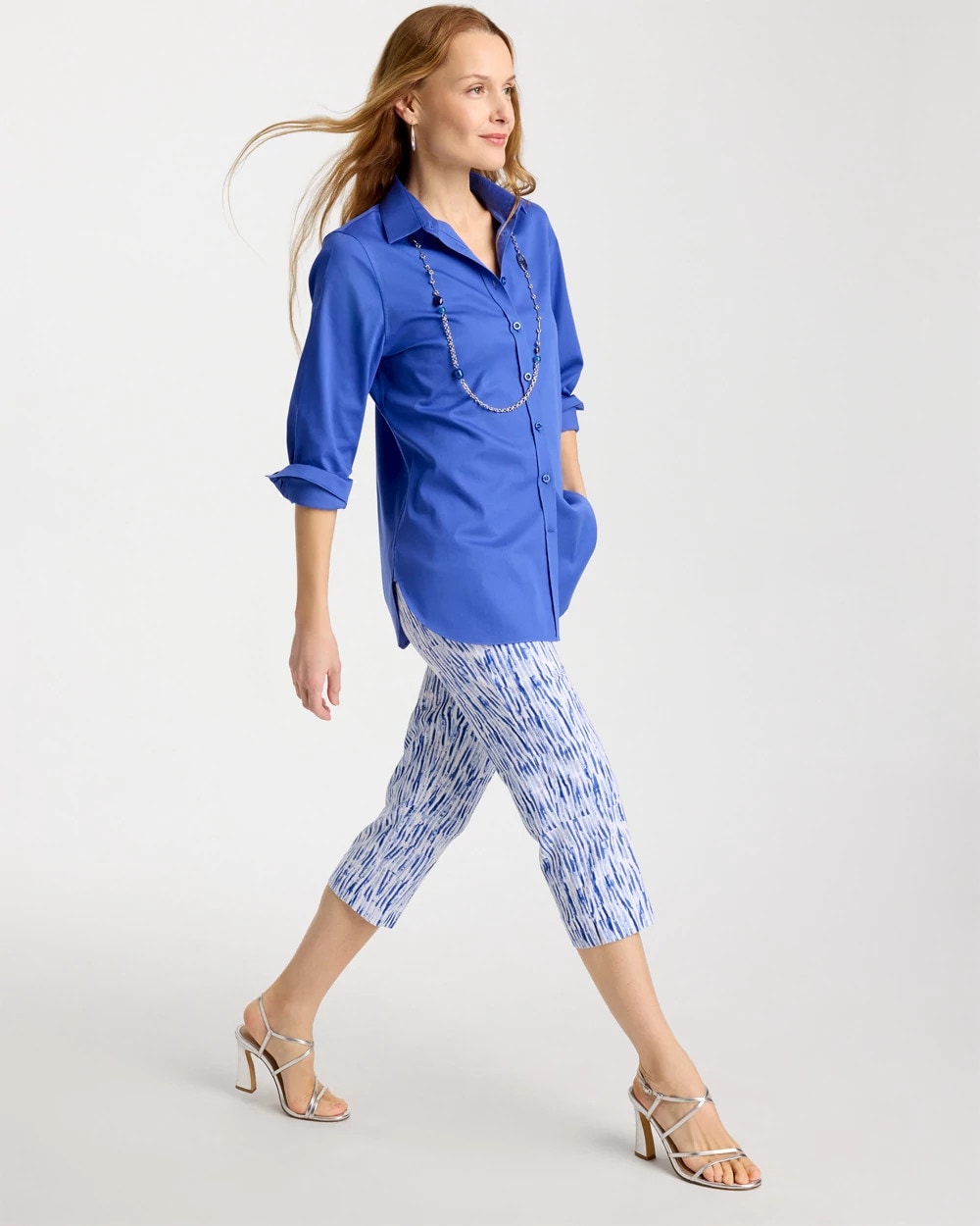 Chico's Online - Brigitte™ Slim Infinite Lines Capri Pants