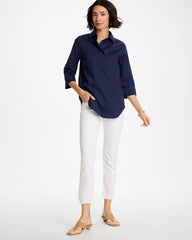 Chico's Discount - No-Stain Girlfriend Frayed Ankle Jeans
