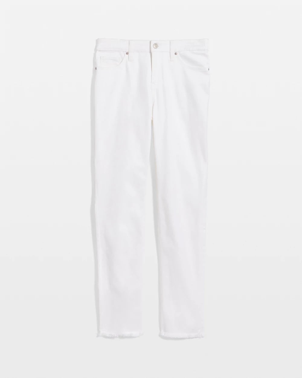 Chico's Discount - No-Stain Girlfriend Frayed Ankle Jeans