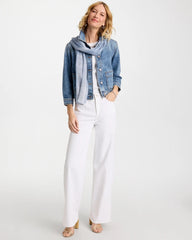 Chico's For Sale - Denim Cropped Trucker Jacket