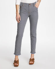 Chico's US - Pinnacle Stripe Girlfriend Ankle Jeans