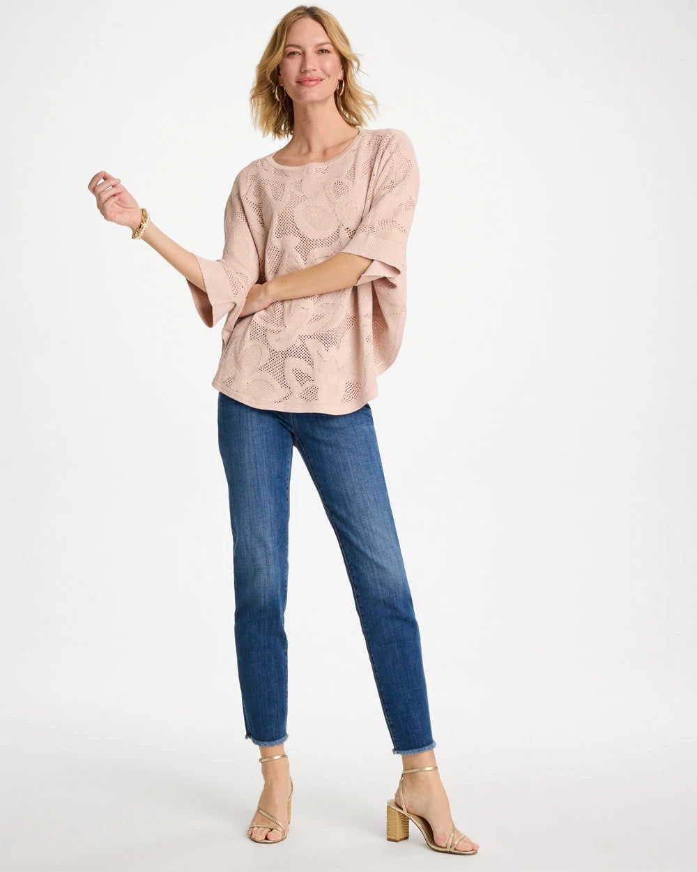 Chico's On Sale - Girlfriend Slim Frayed Ankle Jeans