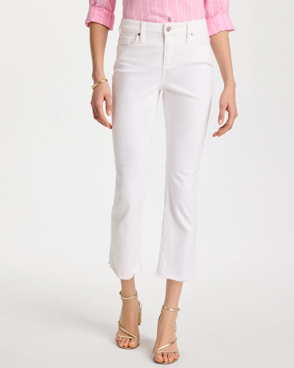 Chico's US - Petite No Stain Girlfriend Fray Hem Kick Flares