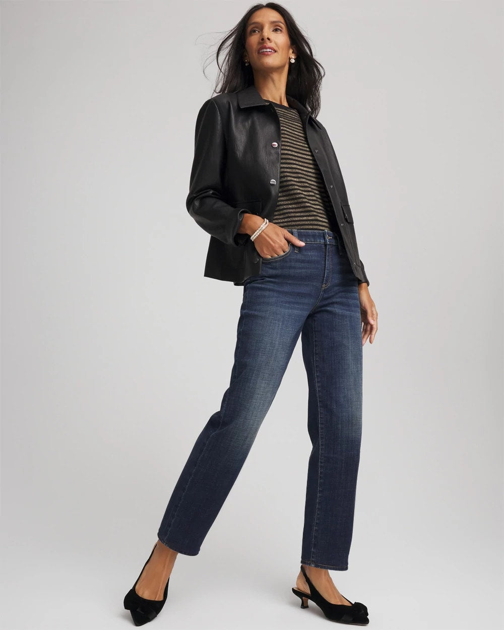 Chico's Online - Girlfriend Straight Ankle Jeans