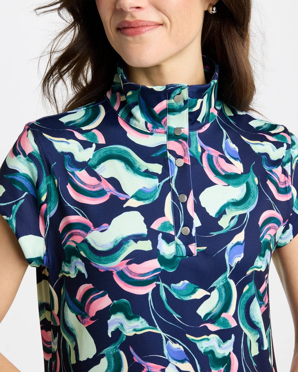 Chico's Discount - Zenergy® UPF Blooms Polo Dress