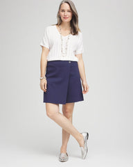 Chico's US - Brigitte™ Pull-On Asymmetrical Wrap Skort
