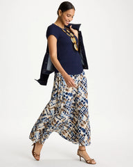 Chico's Outlet - Faux Silk Printed Maxi Skirt