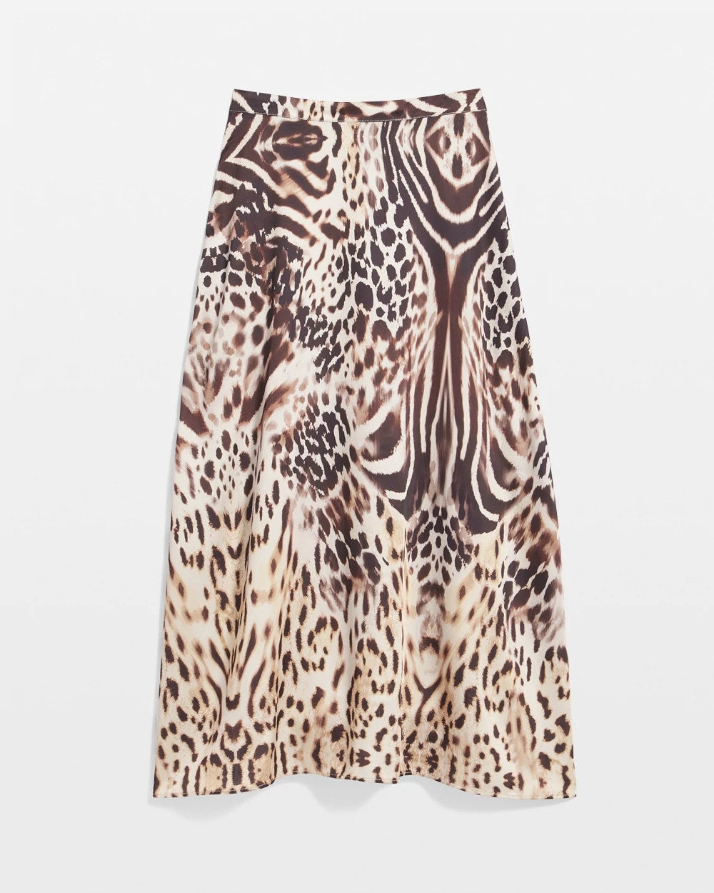 Chico's Discount - Animal Bengal Marks Faux Satin Skirt
