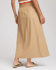Chico's Discount - Smocked Pull-On Midi Skirt