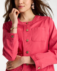 Chico's US - Collarless Twill Box Jacket