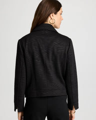 Chico's / Embossed Knit Moto Jacket
