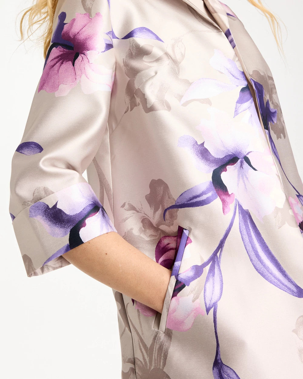 Chico's Outlet - Travelers™ Collection Iris Collared Long Jacket