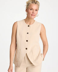 Chico's Online - Split Hem Crepe Vest