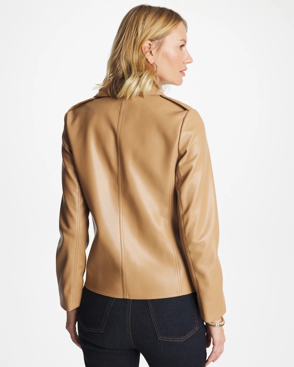 Chico's US - Faux Leather Moto Jacket