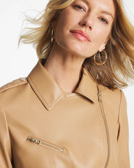 Chico's US - Faux Leather Moto Jacket
