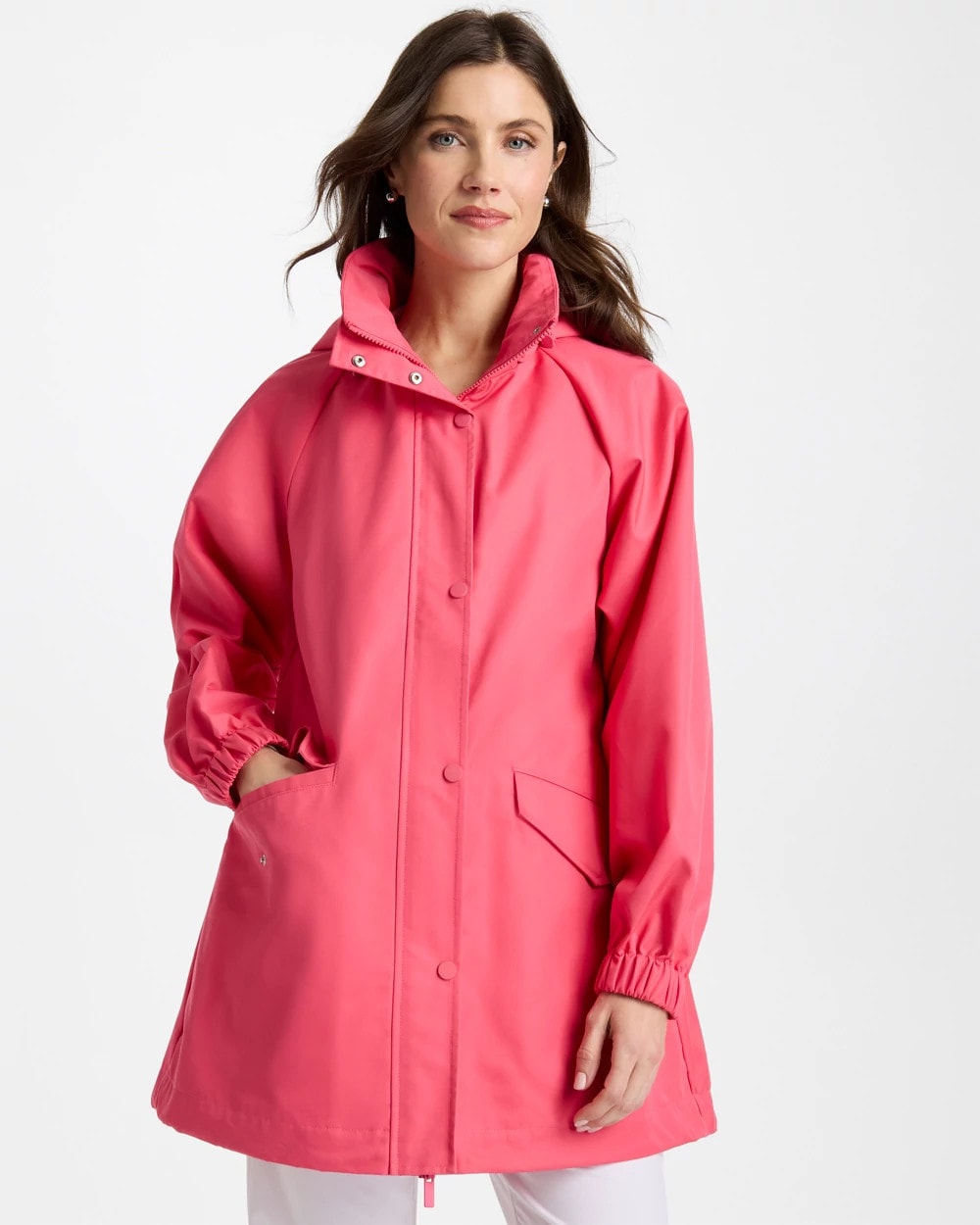 Chico's Zenergy® Twill Rain Jacket