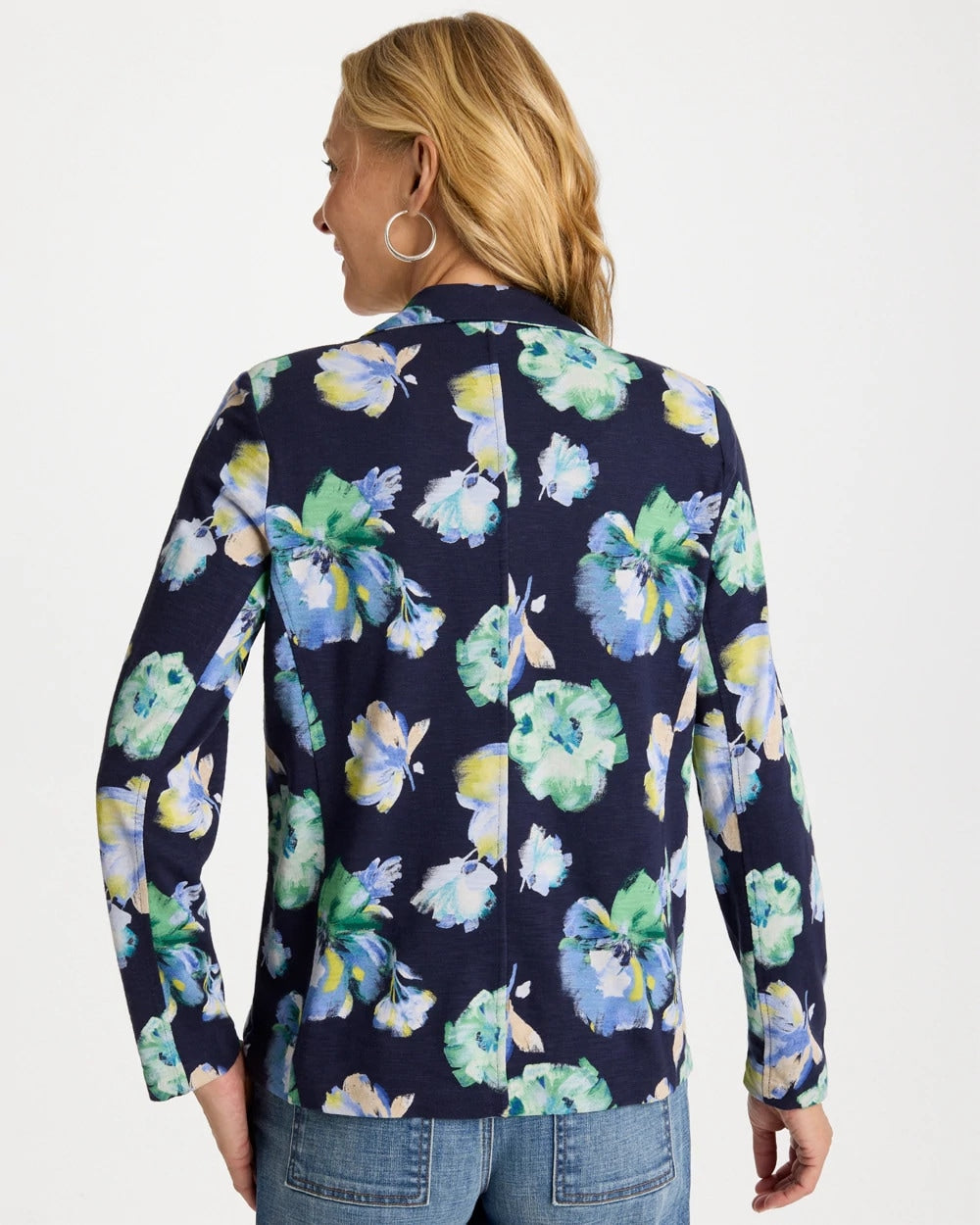 Chico's Discount - Printed Slub Knit Blazer