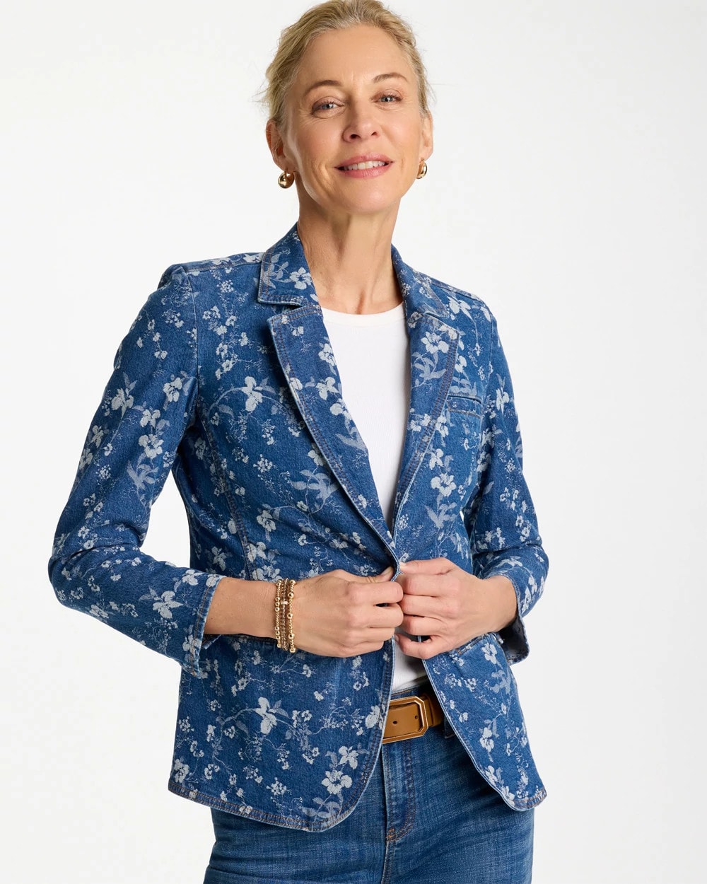 Chico's For Sale - Jacquard Denim Blazer