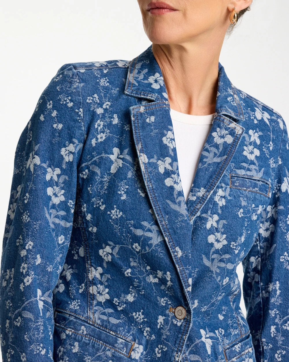 Chico's For Sale - Jacquard Denim Blazer