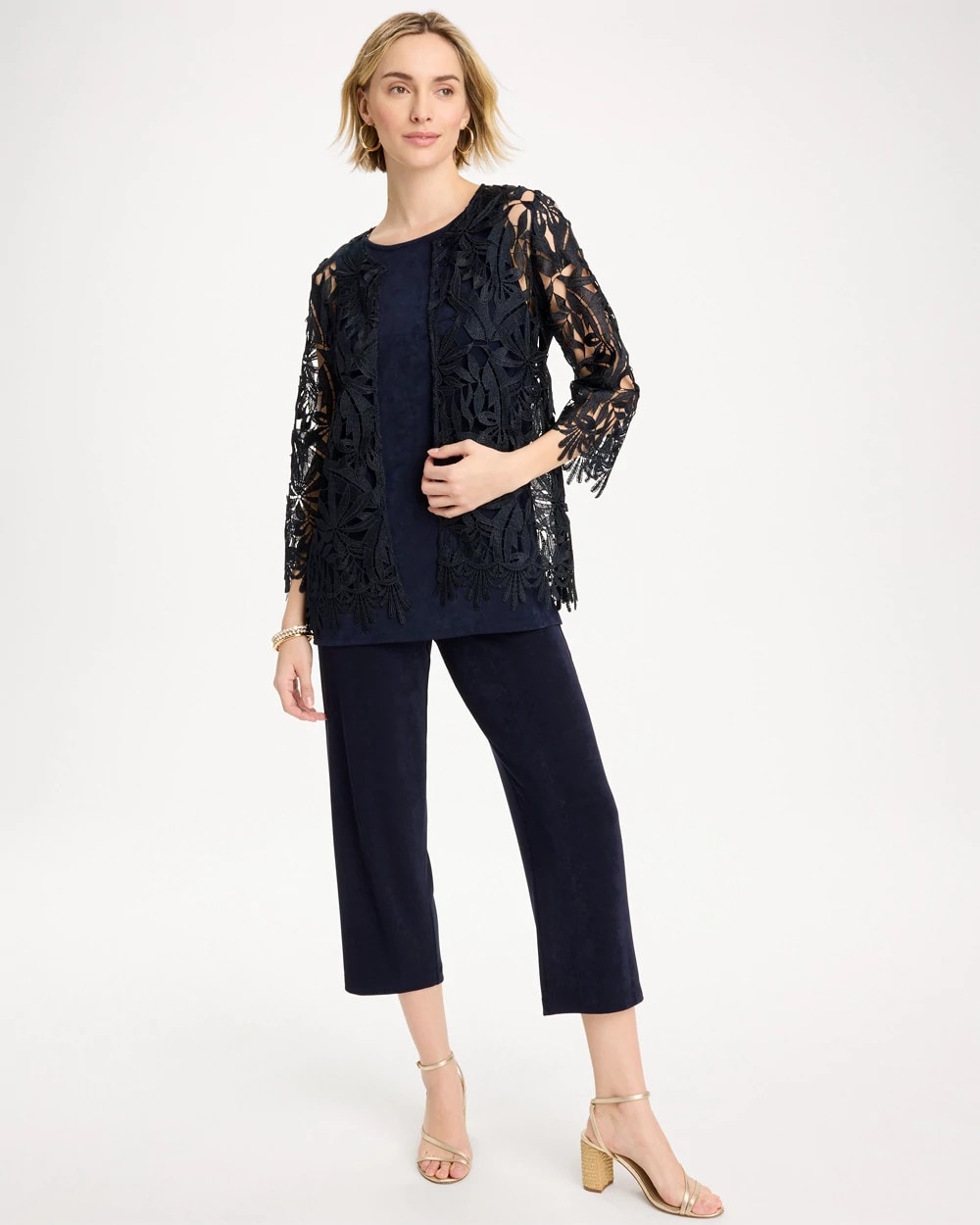 Chico's US - Travelers™ Galloon Lace Jacket