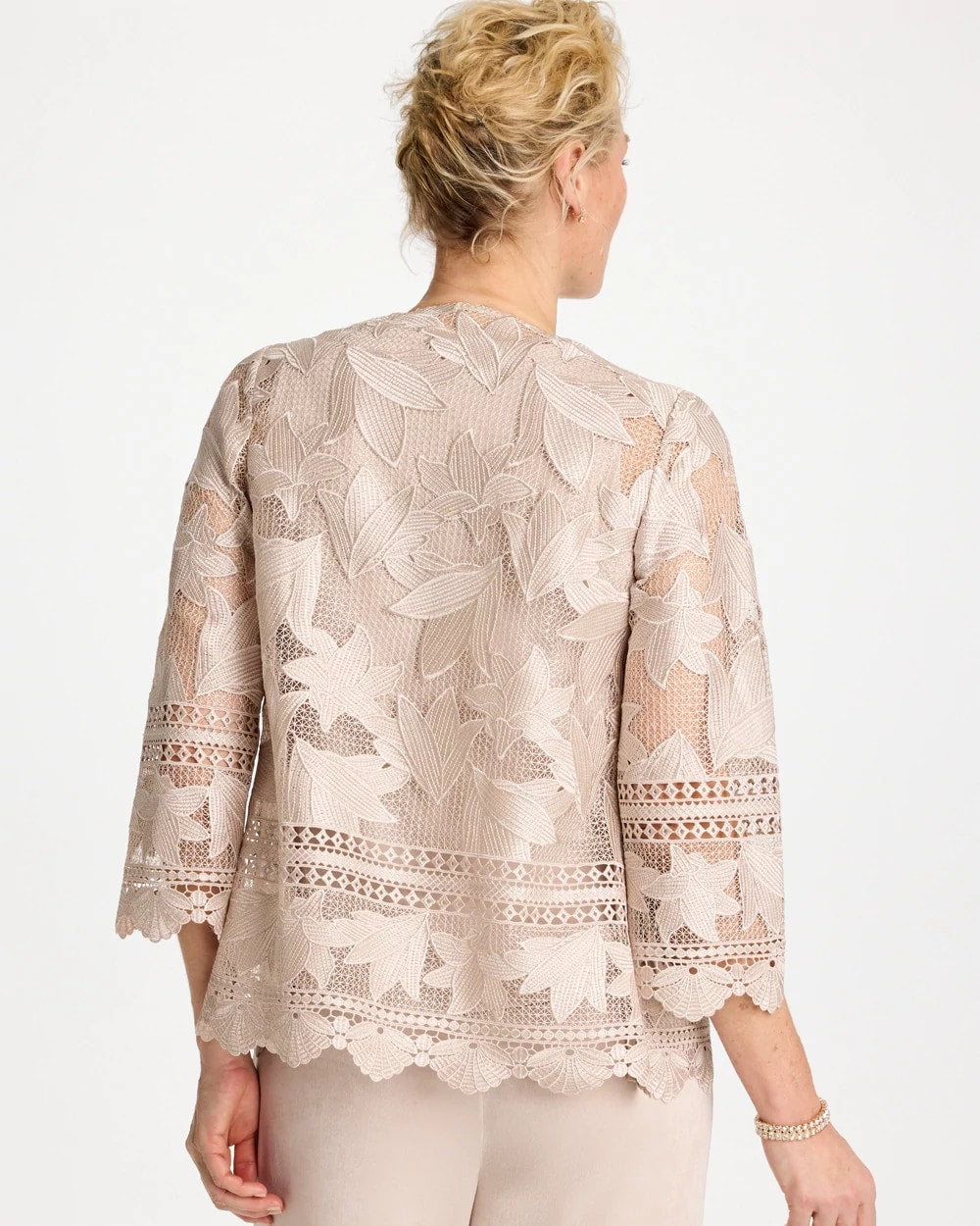 Chico's / Travelers™ Collection Scallop Lace Jacket