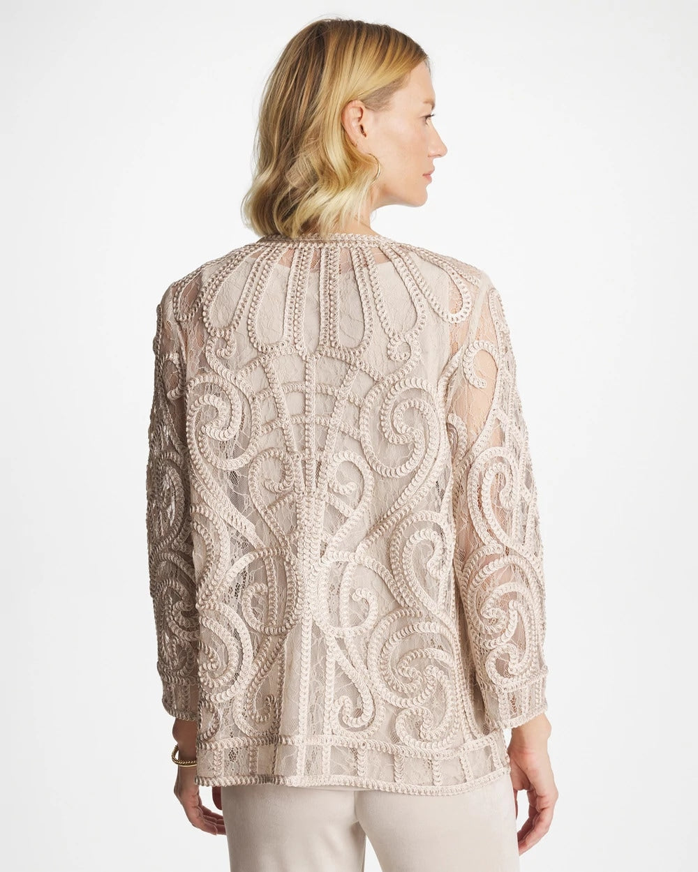 Chico's Discount - Travelers™ Short Embroidered Lace Jacket