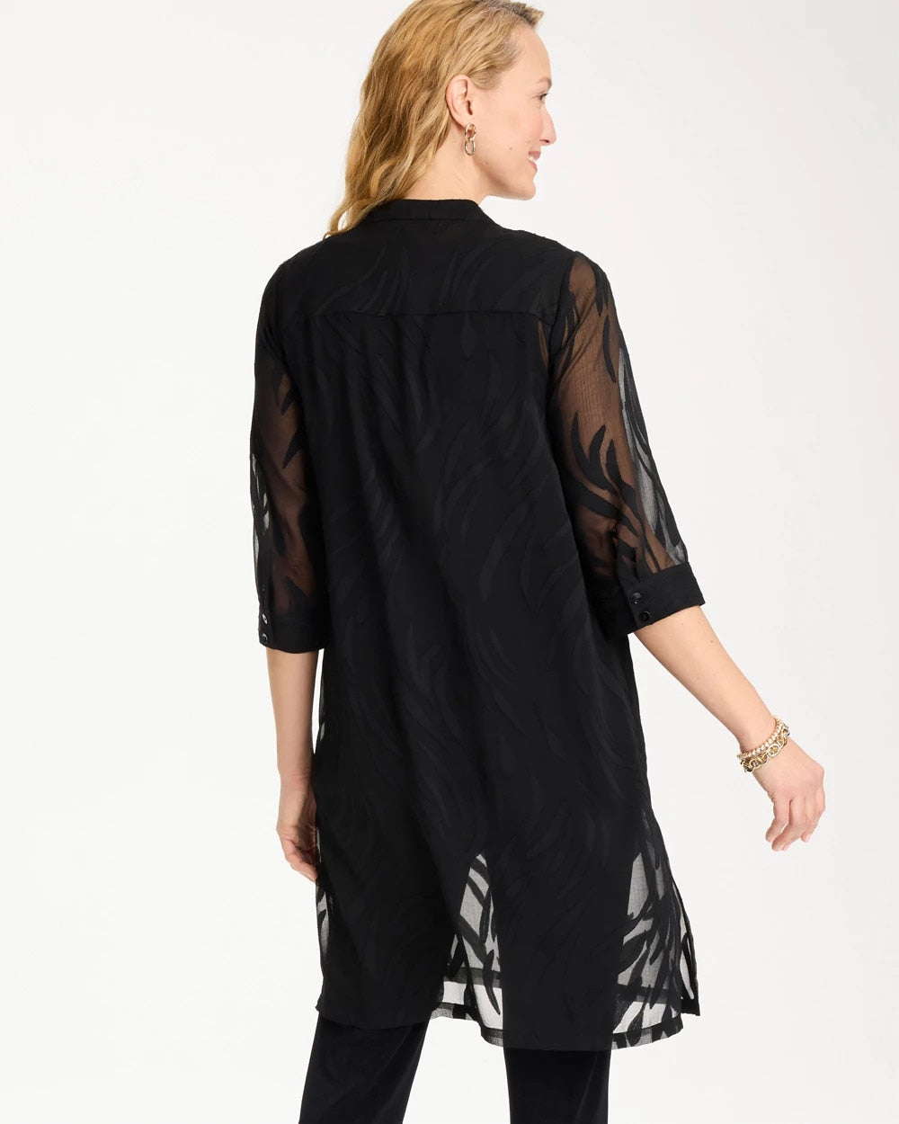 Chico's Sale - Travelers™ Collection Sheer Jacquard Topper