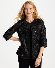 Chico's On Sale - Travelers™ Collection Sequin Mesh Soutache Jacket
