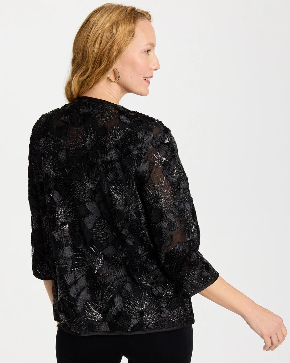 Chico's On Sale - Travelers™ Collection Sequin Mesh Soutache Jacket