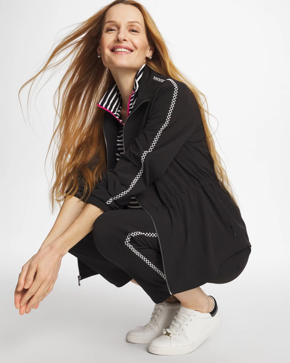 Chico's Discount - Zenergy® UPF Lattice-Trim Jacket