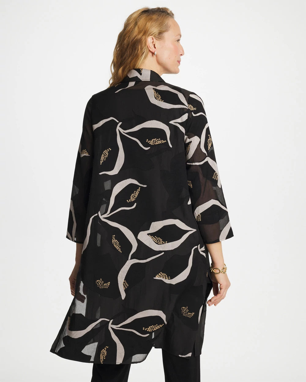 Chico's Outlet - Travelers™ Collection Burnout Peace Lily Topper