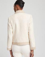 Chico's On Sale - Tonal Neutral Tweed Jacket