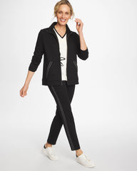 Chico's For Sale - Zenergy® Double-Knit Pick Stitch Jacket