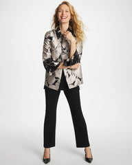 Chico's Outlet - Travelers™ Collection Floral Jacquard Jacket