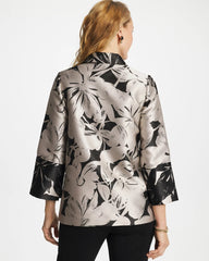Chico's Outlet - Travelers™ Collection Floral Jacquard Jacket