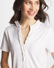 Chico's Discount - Zenergy® UPF Ruffle Polo