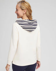 Chico's On Sale - Zenergy® Double-Knit Stripe Hood Tunic