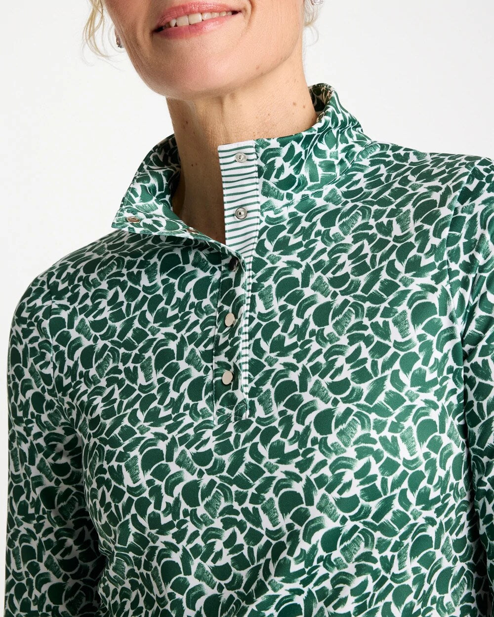 Chico's / Zenergy® UPF Paint Snap Mockneck