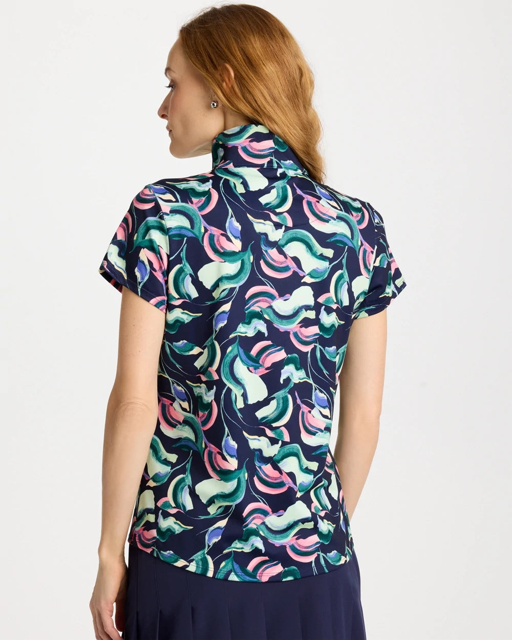 Chico's Sale - Zenergy® UPF Blooms Half Zip Polo