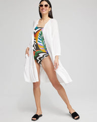 Chico's Outlet - Button Front Swim Coverup