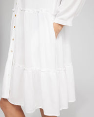 Chico's Outlet - Button Front Swim Coverup