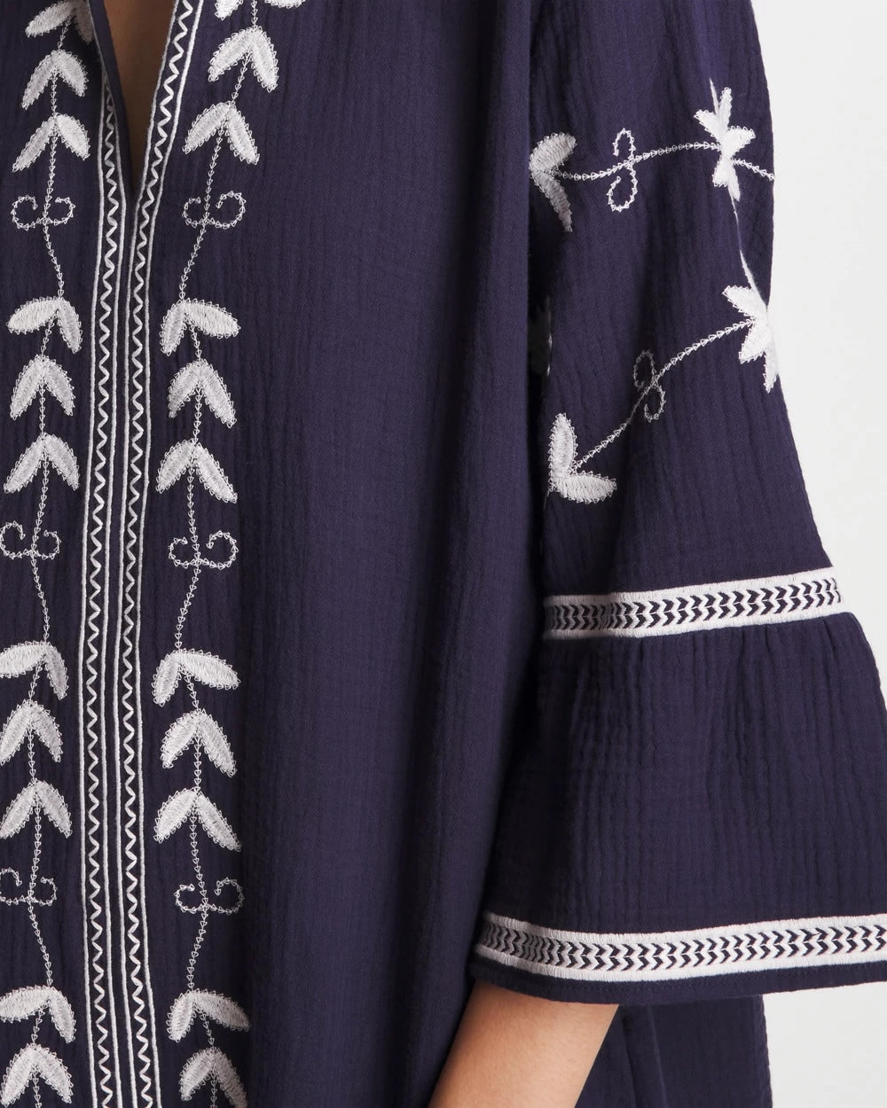 Chico's Online - Woven Embroidered Swim Cover-Up