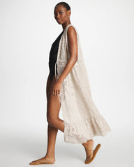 Chico's US - Woven Eyelet Swim Cover-Up Dress
